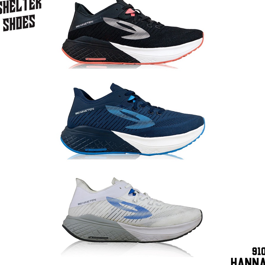 ♚ C 63810 SEPATU RUNNING NINETEN 910 HANNA RUN 3 WARNA KANZAKI HIROSHI AURORUN RYUGA FUUTO RIVAL REI