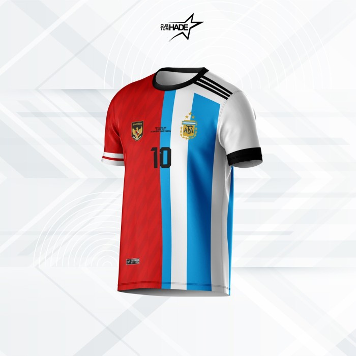Baju Kaos Jersey Timnas Indonesia x Argentina Fifa Matchday Customhade