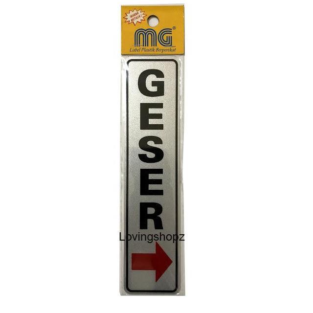 Sale Sticker Pintu Tulisan Geser