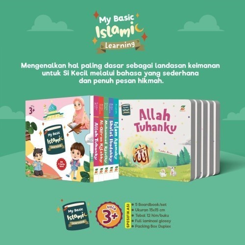 Ziyadbooks Paket Board Book Mini My Basic Islamic Learning