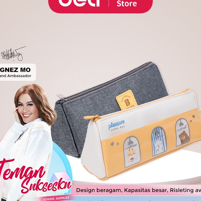 

LKVM8176 STOK SIAP 【COD Deli Pencil Pouch / Tempat Pensil Penyimpanan Besar