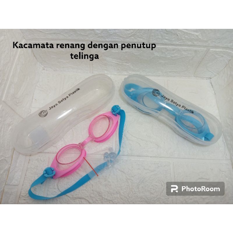 Mainan Anak Kacamata Renang + penutup telinga kotak