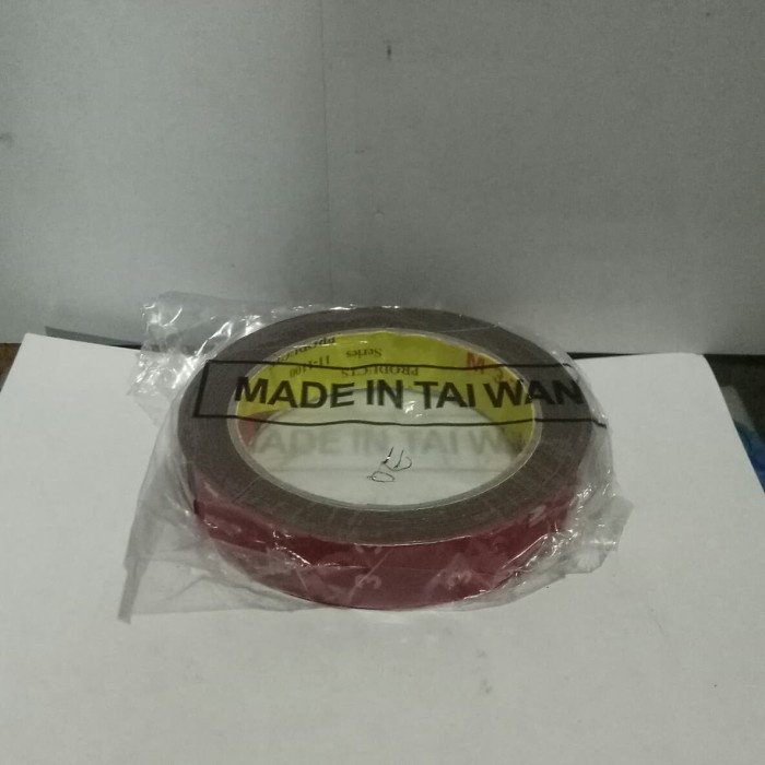 

tri m 3m lem dobel tape 1-inch merah luludoang8899