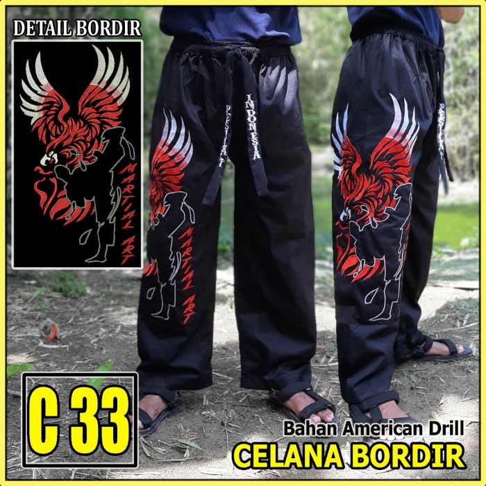 Celana Bordir Celana Silat Celana Komprang Celana Motif Rajawali