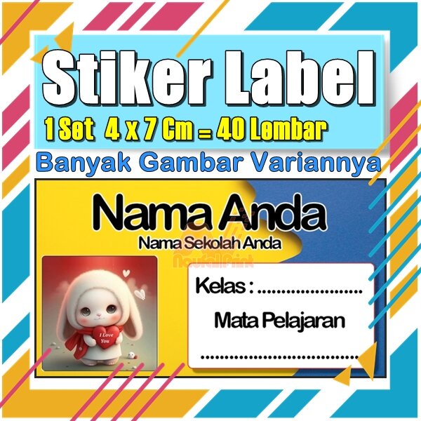 

Stiker Label Nama Buku Pelajaran Anak Karakter Hewan Lucu Cute Murah Sticker Kecil Banyak 20 Lembar Anime Vol-23