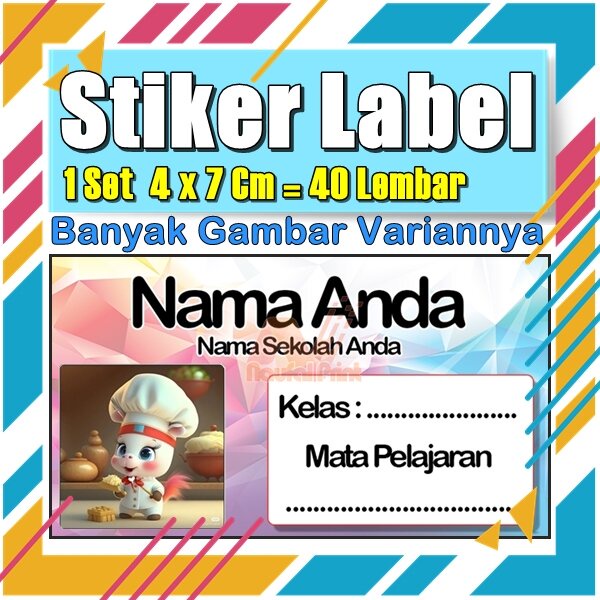 

Stiker Label Nama Buku Pelajaran Anak Karakter Hewan Lucu Cute Murah Sticker Kecil Banyak 20 Lembar Anime Vol-107