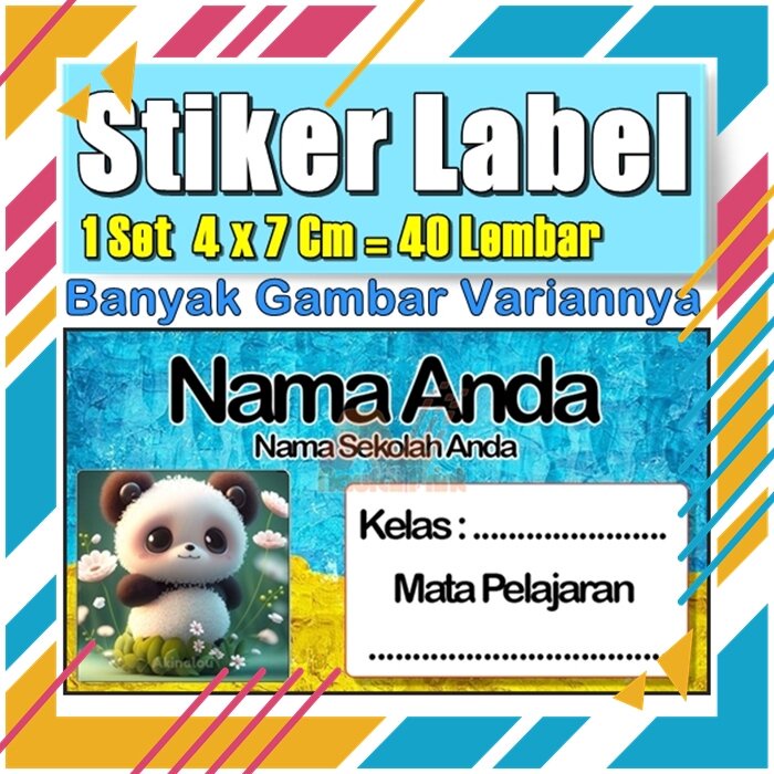 

Stiker Label Nama Buku Pelajaran Anak Karakter Hewan Lucu Cute Murah Sticker Kecil Banyak 20 Lembar Anime Vol-210