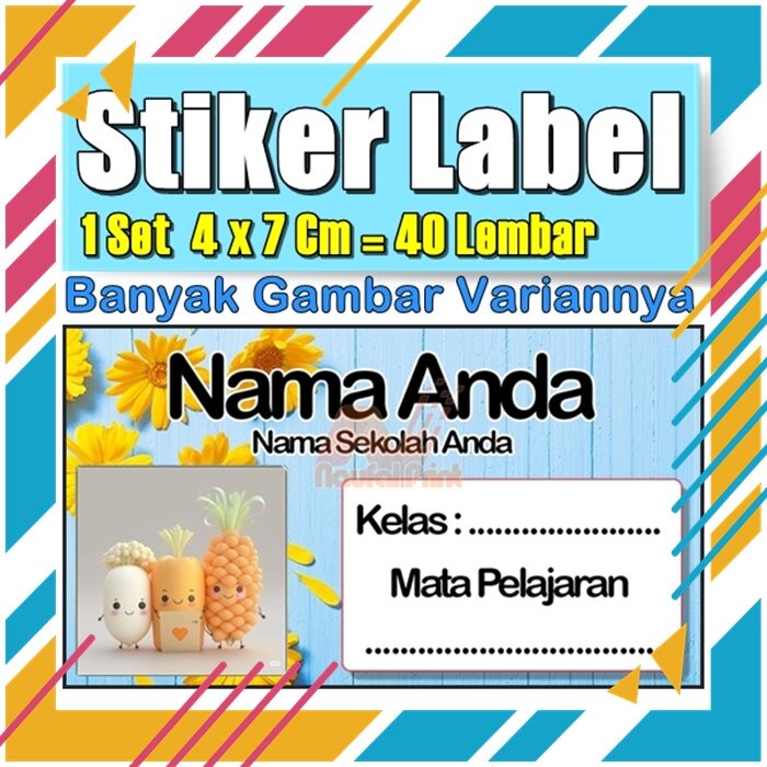 

Stiker Label Nama Buku Pelajaran Anak Karakter Hewan Lucu Cute Murah Sticker Kecil Banyak 20 Lembar Anime Vol-241