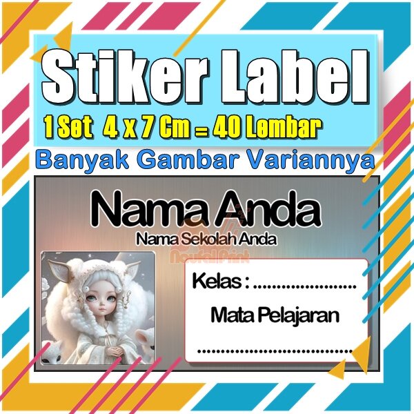 

Stiker Label Nama Buku Pelajaran Anak Karakter Hewan Lucu Cute Murah Sticker Kecil Banyak 20 Lembar Anime Vol-334