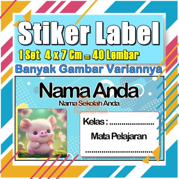 

Stiker Label Nama Buku Pelajaran Anak Karakter Hewan Lucu Cute Murah Sticker Kecil Banyak 20 Lembar Anime Vol-579