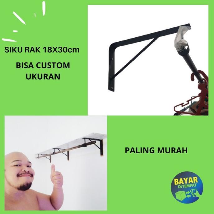 8.8Sale Siku Jemuran Baju Penyangga Gantungan Hanger Baju Plat Besi Strip