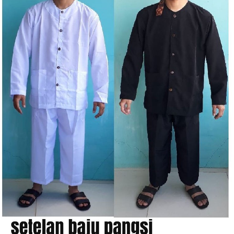 Kirim Langsung Setelan Baju Pangsi Full Kancing & 3 Kancing/Setelan Baju Pria/Pakaian Pria Terlaris/