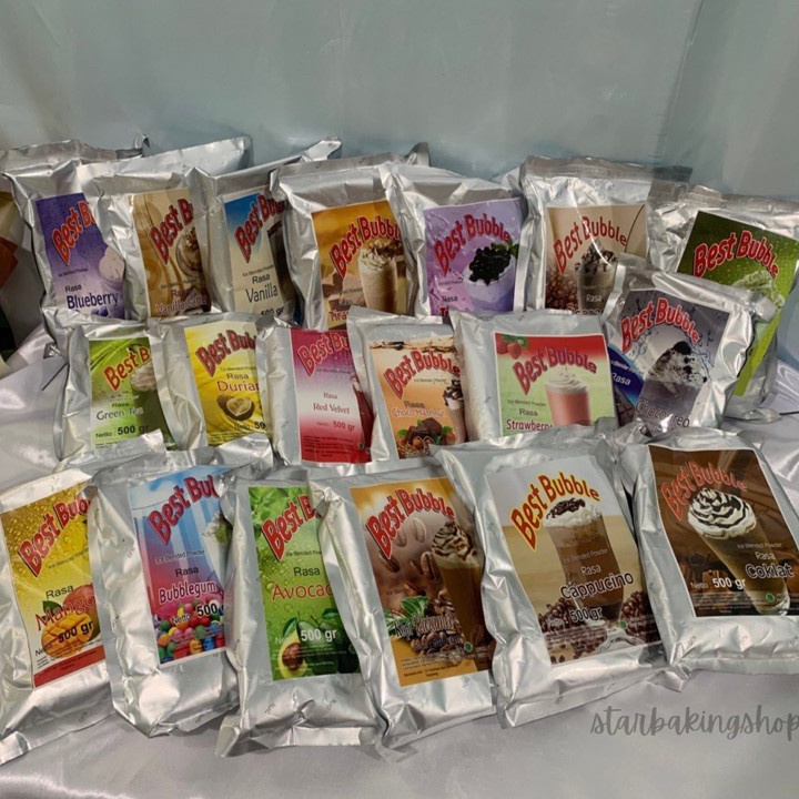 

➷➷✻✫ Best Bubble Ice Blended Powder 500gr | Bubuk Minuman | Bubble Drink | Powder Drink Ready