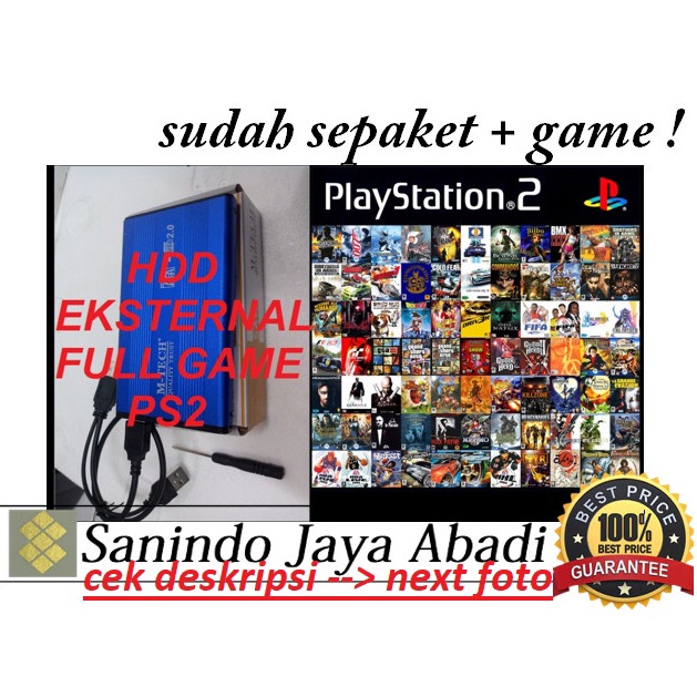 Terlaris HARDISK PS2 250GB 320GB SUPPORT SEMUA PS2 FAT / SLIM / MULTI / SERI 9 u Promo ★★★.