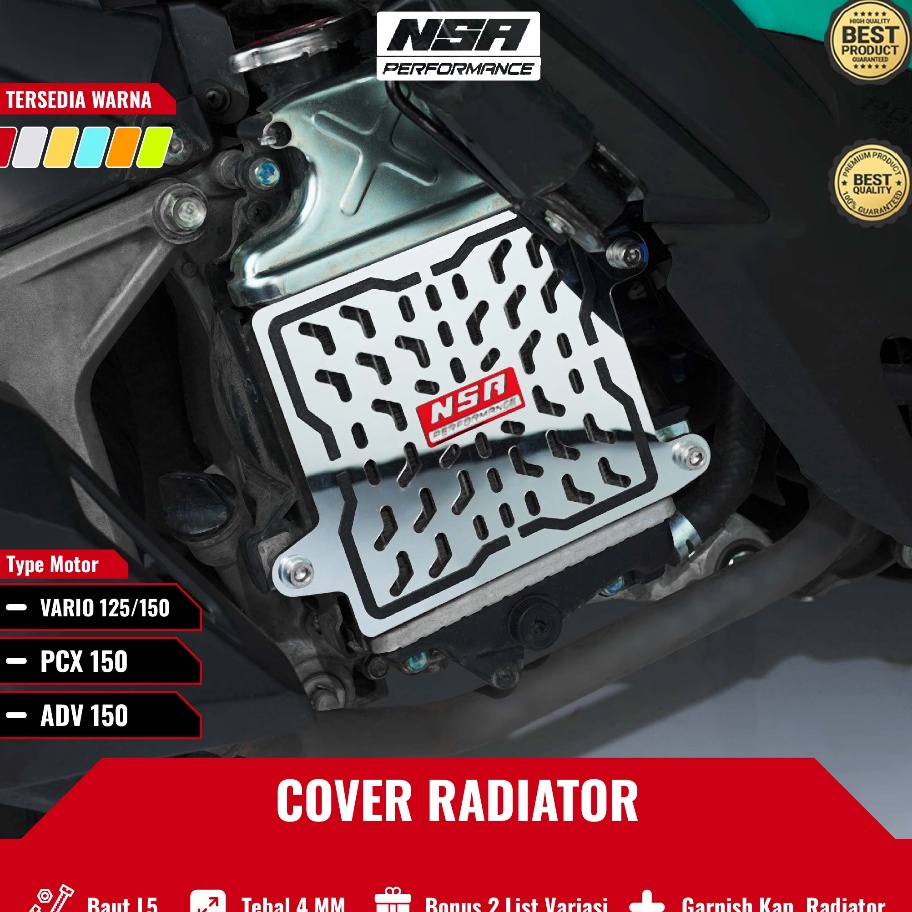 Restock NSA COVER RADIATOR VARIO 125 - 150 PCX 150 ADV 150 NSA TUTUP RADIATOR VARIO 125-150 PELINDUN