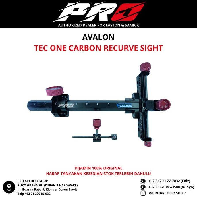 AVALON TEC ONE CARBON RECURVE SIGHT / VISIR PANAHAN