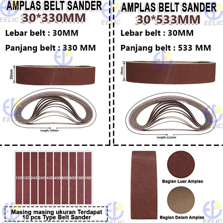 Termurah Eelic Ams Amplas Belt Sander 1Set Isi 10 Type Macam Amplas Dan Ada Pilihan Ukuran Amplas Am