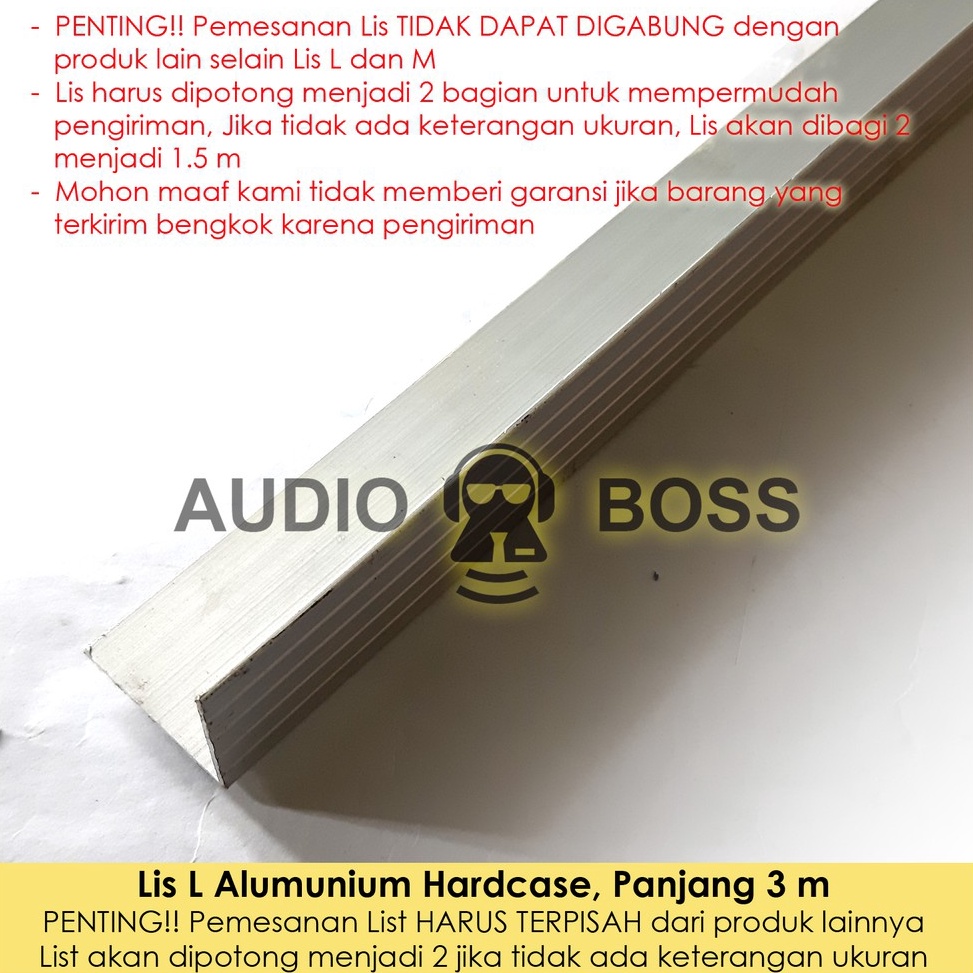 ★★ Ov Lis L Alumunium Hardcase List Siku L Aluminium Flightcase Panjang 3 Meter z Paling Dicari ★★.