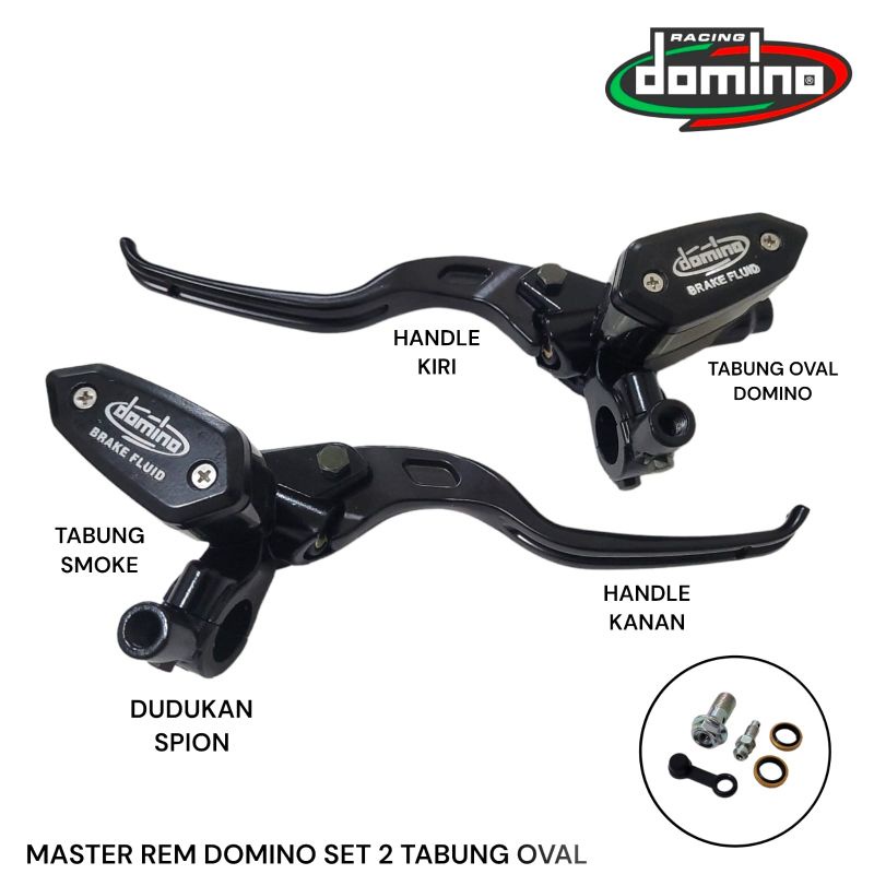 Master rem domino double tabung oval untuk nmax new nmax old pcx adv