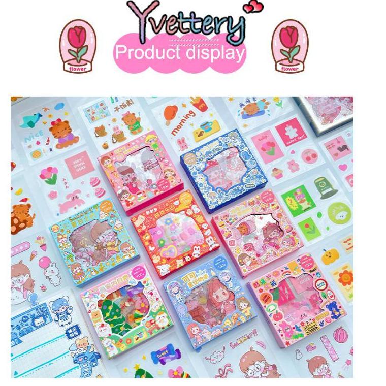 

Potong Harga Cod Stiker 2D Motif Kartun Korea Lucu 100 Lembar Anti Air /Dekorasi Handbook Scrapbook Diy/Stiker Kartun Tahan Air Pet-Yy