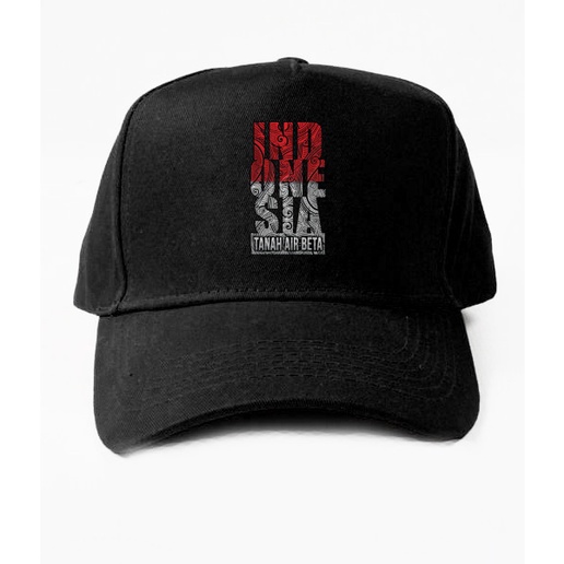 Topi Baseball Premium CAMOE Indonesia Tanah Air Beta Merah putih