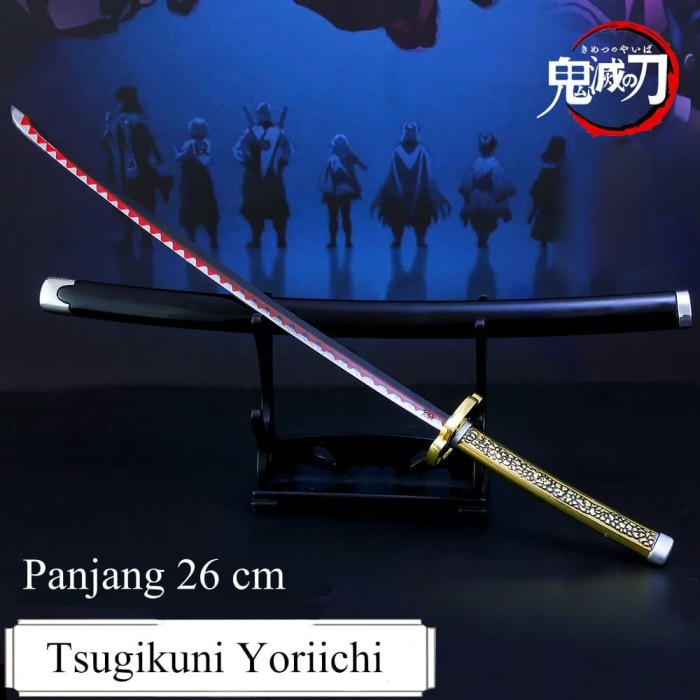 Ready Pajangan Pedang 26 Cm Anime Kimetsu No Yaiba Tsugikuni Yoriichi