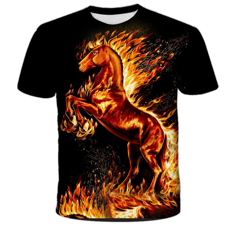 2022 Latest Funny T-shirt Animal 3D Print Street Children's Fashion T-shirt Hip Hop T-shirt Top Chil