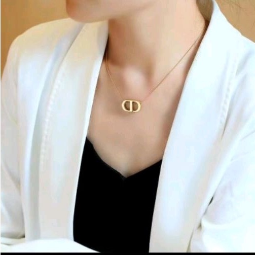 Kalung Wanita Liontin Titanium 100% Asli Anti Karat