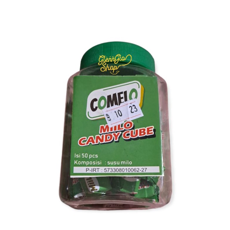 

Stock banyak Comelo Miilo Candy Cube toples isi 50 pcs KWC