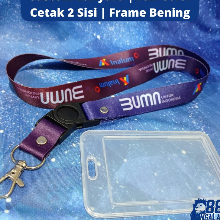 

MXHG6528 5.5 COD Cetak Tali ID Card Custom / Tali Lanyard ID Card 2 sisi / Custom Lanyard Tisu