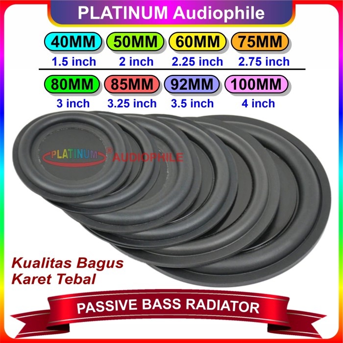 CZA PASSIVE BASS RADIATOR 40MM 50MM 60MM 65MM 75MM 85MM 90MM 92MM UI8
