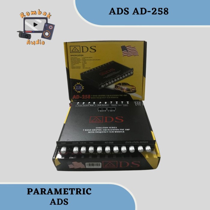 Terlaris Ads Ad258 Equalizer Preamp Ads Ad 258