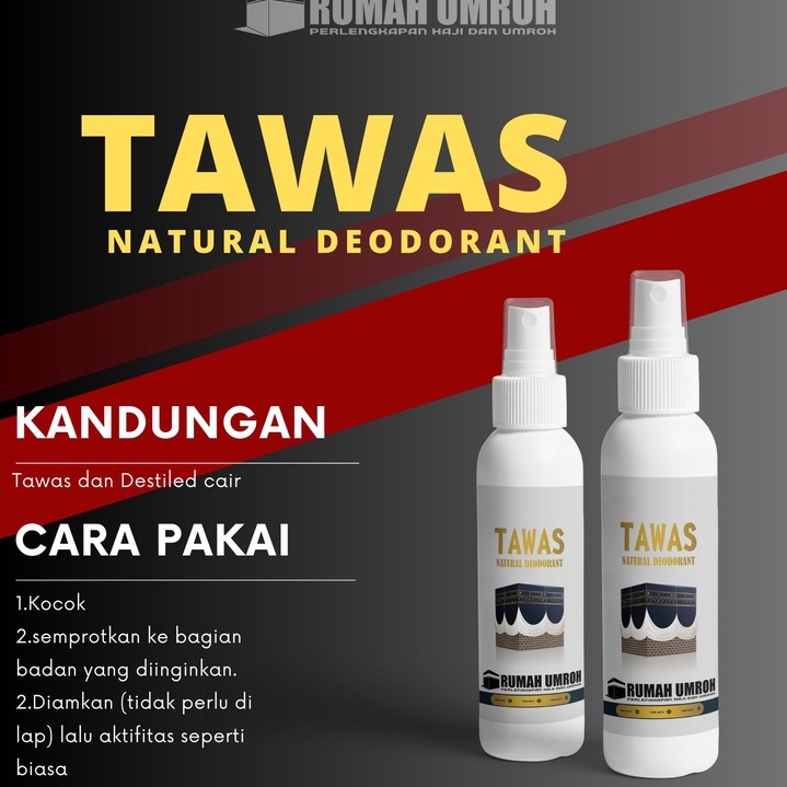 Tawas Spray Natural/Deodoran Organik penghilang bau Badan/Tawas Haji dan Umroh