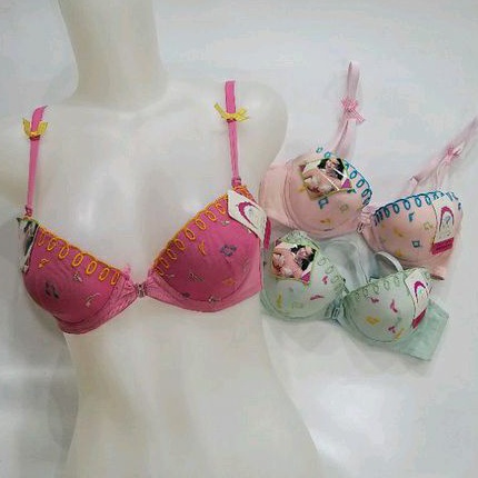 Bra bh wanita kancing depan motif melodi