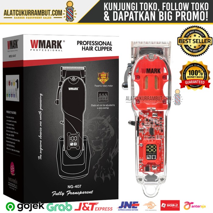 WMARK NG 407 ALAT CUKUR RAMBUT MESIN CUKUR RAMBUT HAIR CLIPPER WMARK