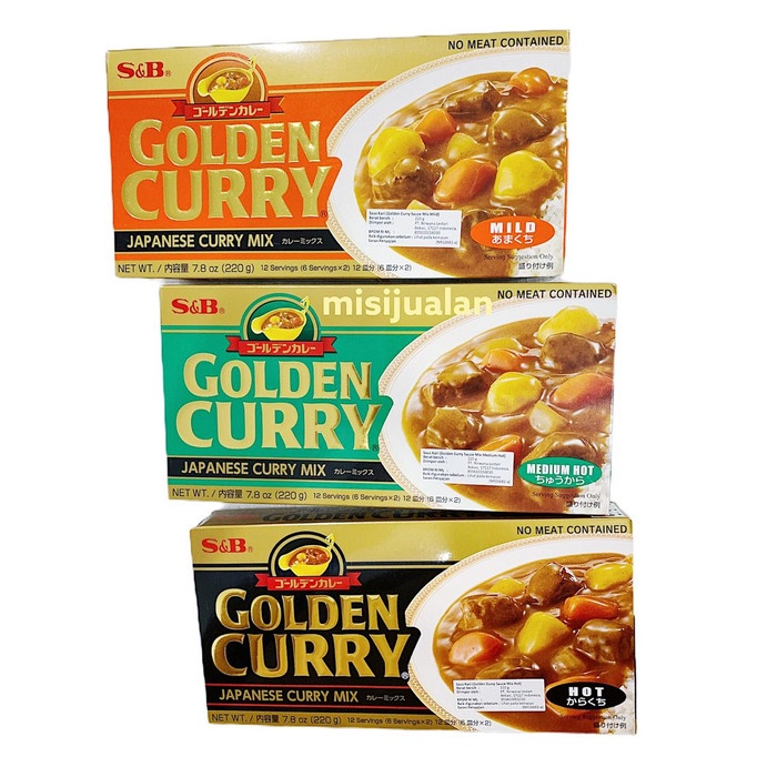 

Terlaris S&B Golden Curry Japanese Curry Mix / Saus Kari Jepang 220Gr