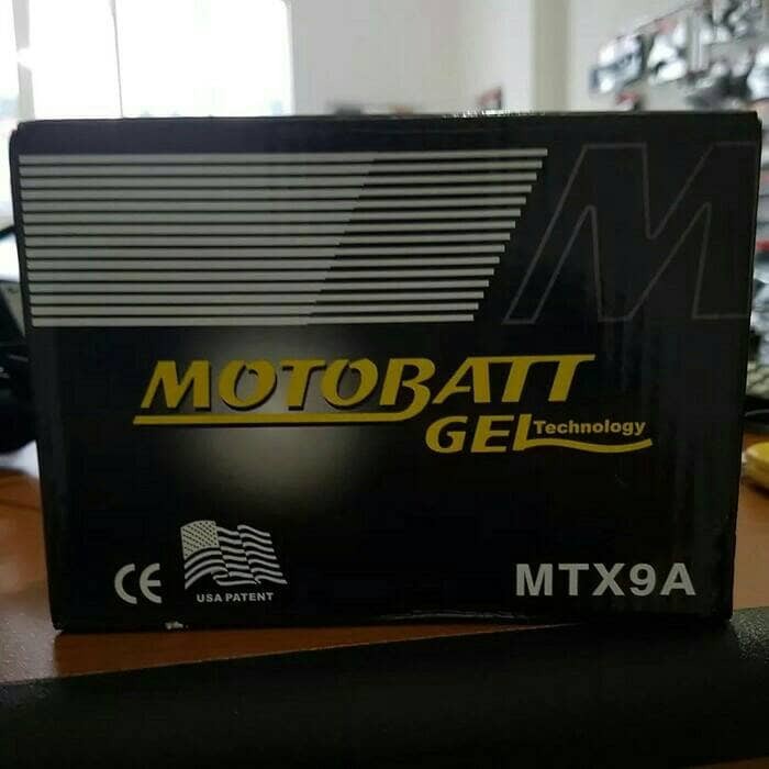 Aki Motor Kawasaki Ninja 250 Fi Motobatt Mtx9A Aki Kering/Aki Gel