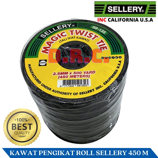 

Terlaris Pengikat Magic Twist Tie 480M Hitam (59-135) Sellery