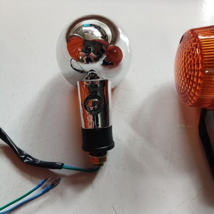 Lampu Sen Sein Bulat Bulet Viar Lama Pendek Motor Roda 3 Universal