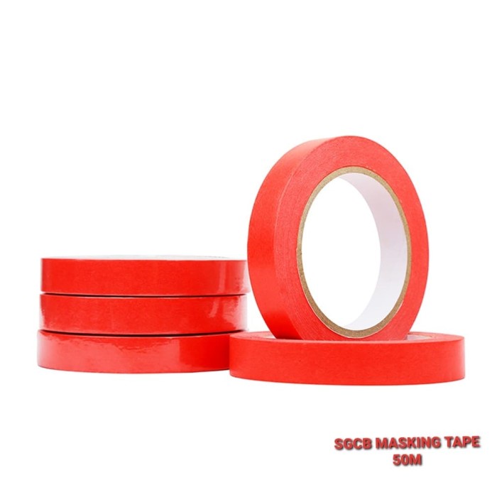 

TERMURAH Selotip Masking Tape Merah SGCB 50m