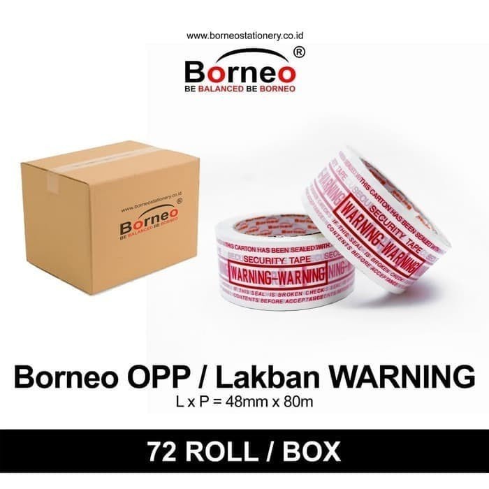 

BRG BARU LAKBAN WARNING DUS ISI 72PCS / LAKBAN JANGAN DIBANTING