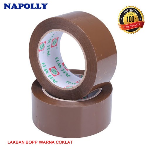 

JUAL Napolly Lakban opp 45mm x 100yard Harga Per DUS ( 72Roll )