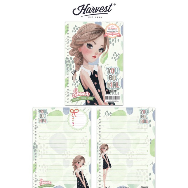 

BQDN5689 ORIGINAL% Loose Leaf / Kertas Binder Harvest A5 - You Go Girl!