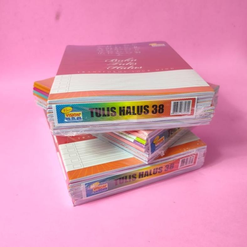 

8.8 [Big Sale] Buku Tulis Halus 38 Lembar Isi 10 Pcs Vision New !!