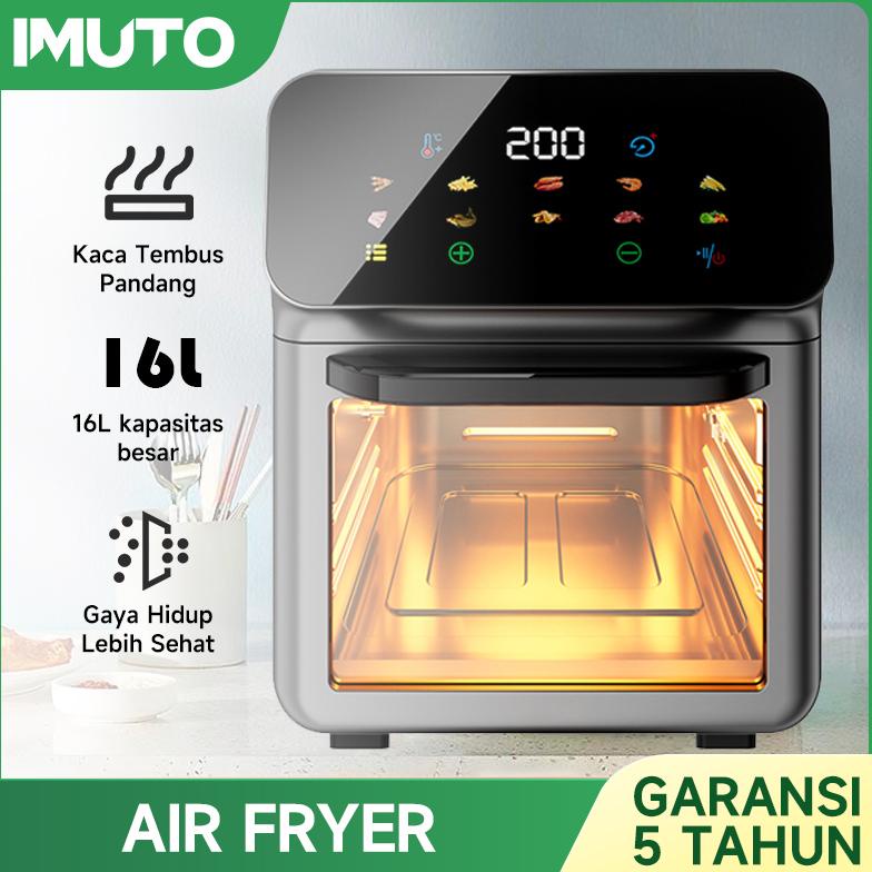 COD IMUTO Air Fryer oven low watt 8L  Penggorengan Tanpa Minyak airfryer Touch Screen layar sentuh M