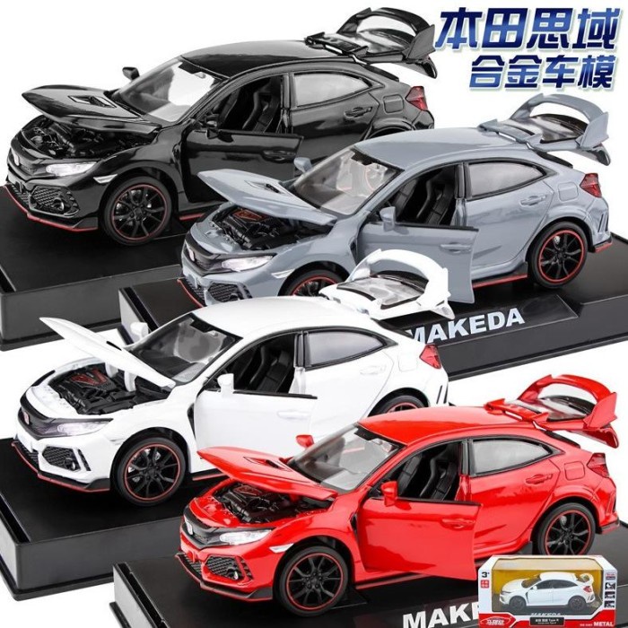 FLASH SALE DISKON RMZ CITY MINIATUR DIECAST MOBIL HONDA CIVIC TIPE R PINTU TERLARIS