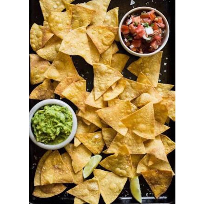 

Best Seller Terbaru Yellow Corn Tortilla Frozen (Kulit Nachos), 100% Jagung,
