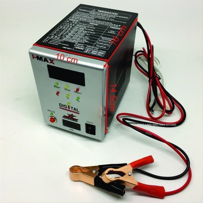 BATERE CHARGER CAS AKI MOBIL-MOTOR 40A BRT IMAX SMART CHARGER