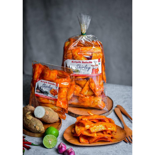 

Ready keripik balado sanjay shirley asli padang 250g panjang Stock Banyak