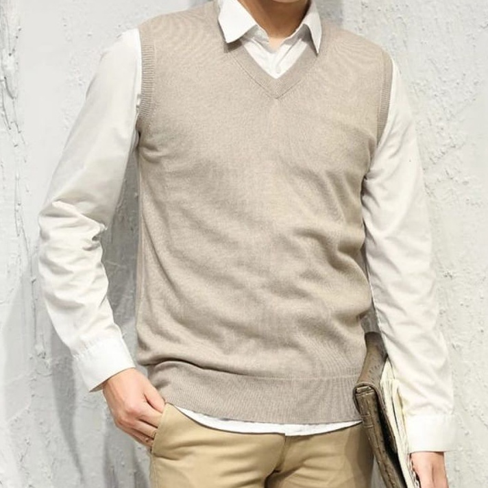 Bestseller DR. Knitwear - Rompi Rajut Pria, Rompi Rajut Cowok, Rompi Rajut Korea, Vest Rajut Pria, V